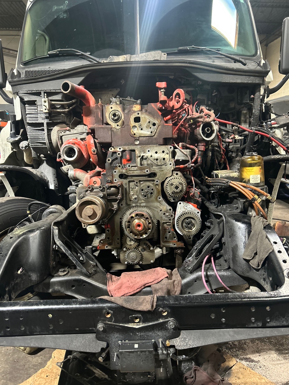 Engine rebuild in progress